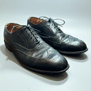 Allen Edmonds Chester Black Leather Wingtip Oxford Shoes Men’s 9.5 D Made in USA